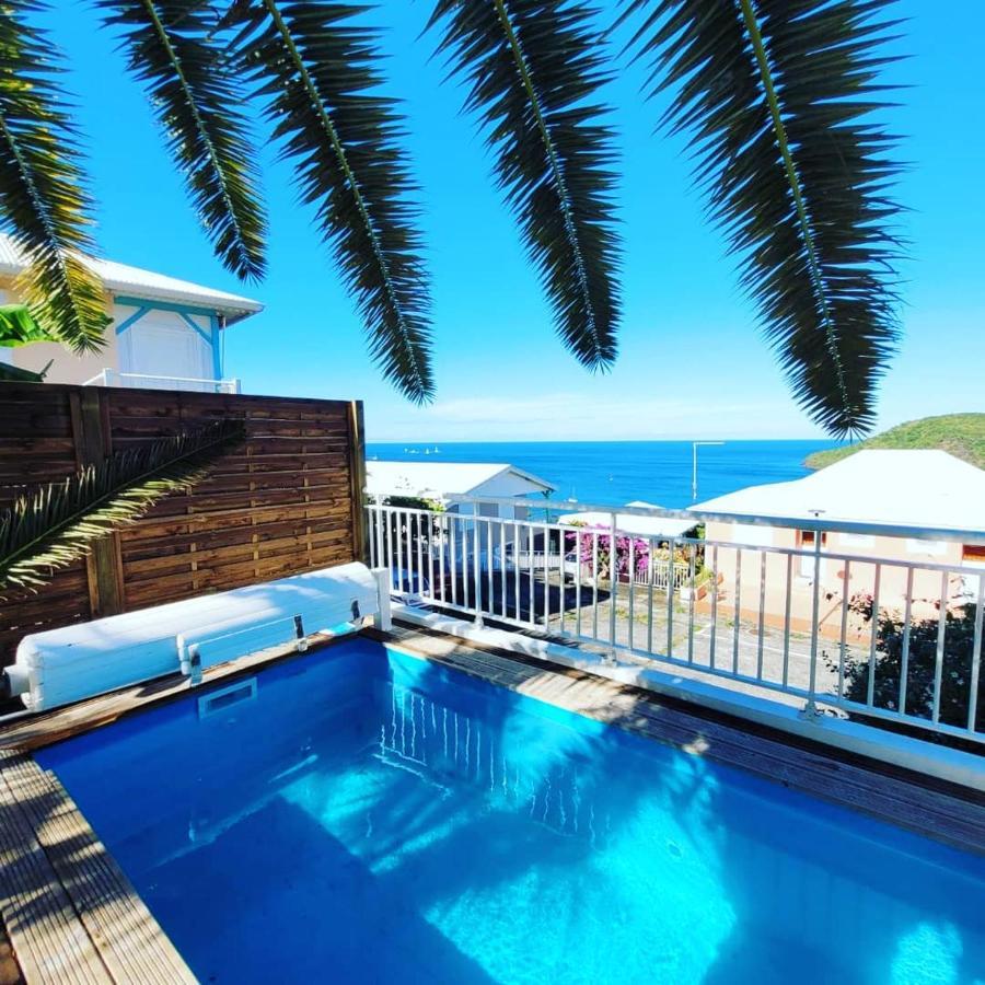 Rose phoenix appartement terrasse et piscine vue mer Les Anses-d'Arlet Extérieur photo